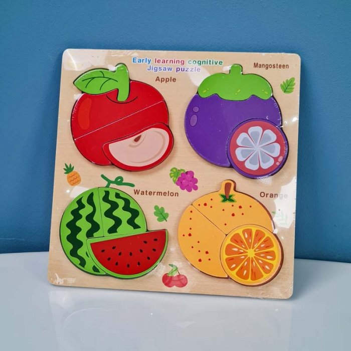 پازل چوبی جاگذاری طرح میوه کد P/6509/B