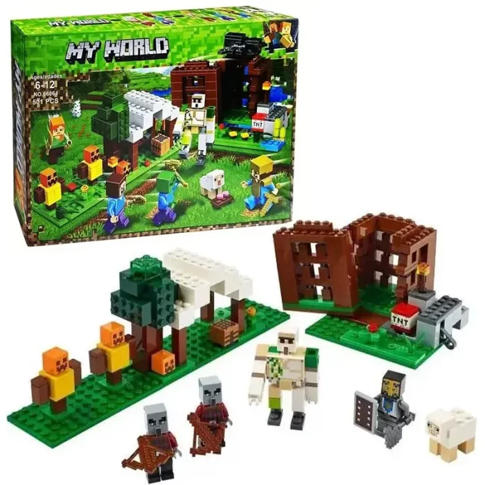 اسباب بازی لگو ماینکرفت 501 تکه کد 66064