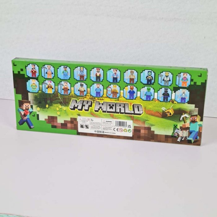 مینی فیگور 20 عددی ماینکرفت با سلاح MINECRAFT کد 2611