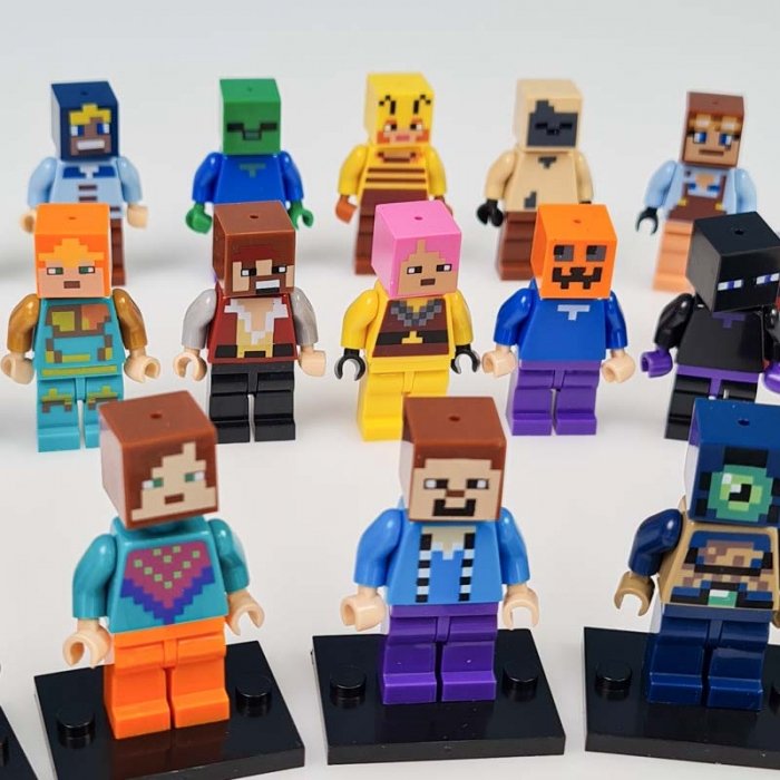 مینی فیگور 20 عددی ماینکرفت با سلاح MINECRAFT کد 2611