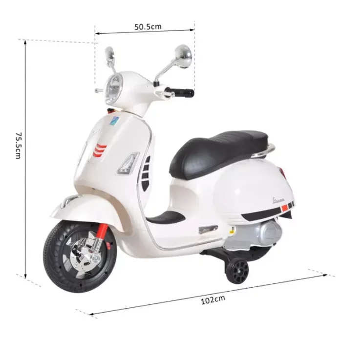 موتور شارژی وسپا رنگ سفید کد P/5640/SE