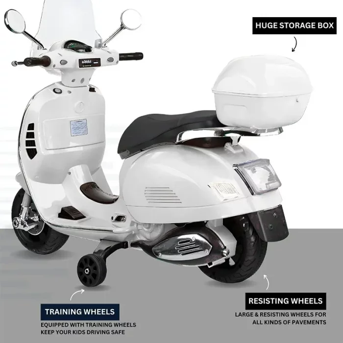 موتور شارژی وسپا رنگ سفید کد P/5640/SE