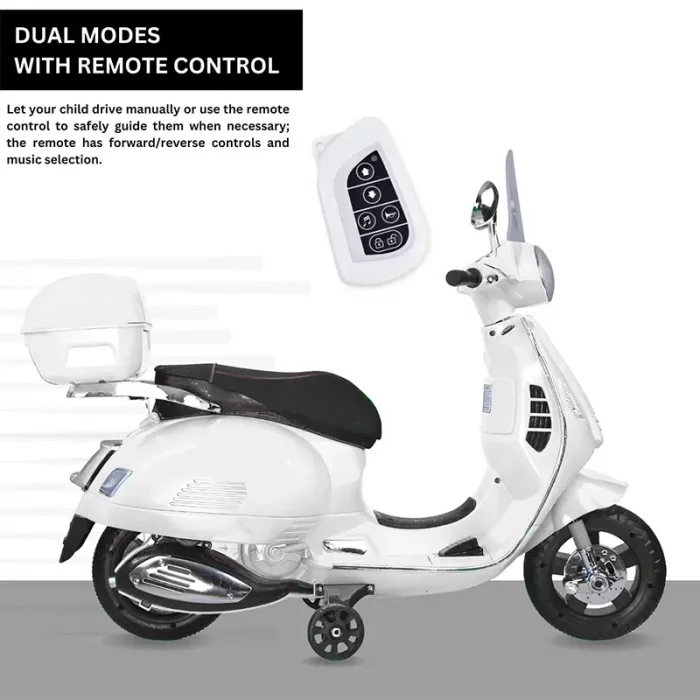 موتور شارژی وسپا رنگ سفید کد P/5640/SE