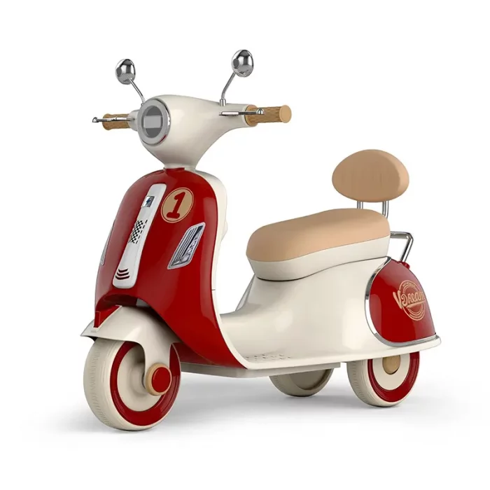 موتور شارژی وسپا رنگ قرمز با تکیه گاه کد 6533004