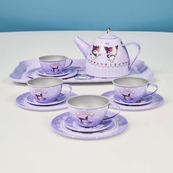 اسباب بازی ست چای خوری فلزی طرح کرومی کد 76751C