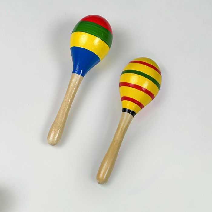 اسباب بازی جغجغه چوبی طرح راه راه کد 5361870