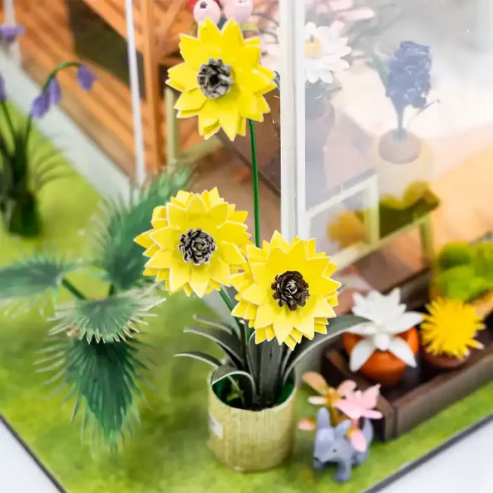 کیت خانه سازی چوبی مدل گلفروشی SUNSHINE FLOWER کد M2421