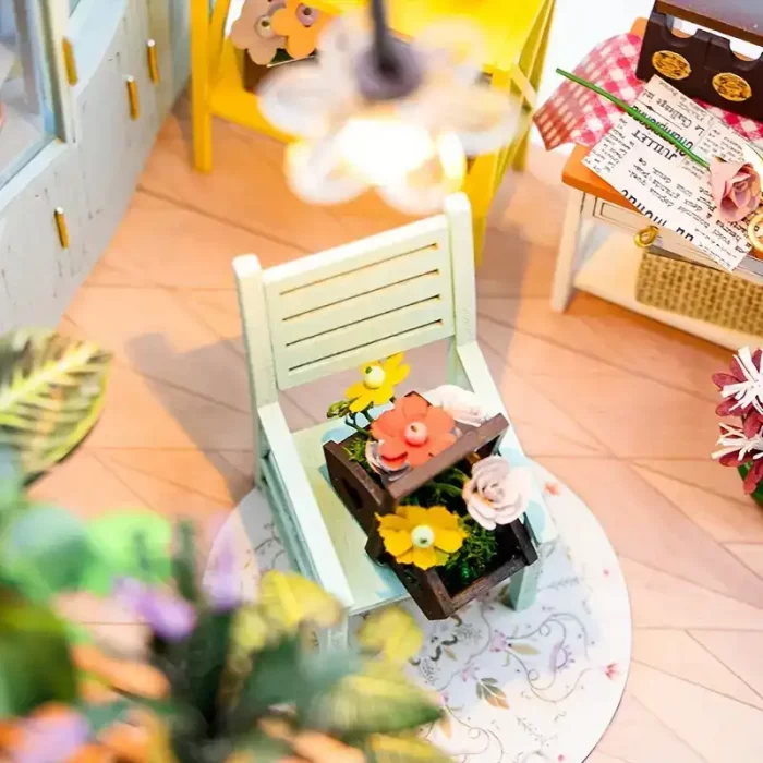 کیت خانه سازی چوبی مدل گلفروشی SUNSHINE FLOWER کد M2421