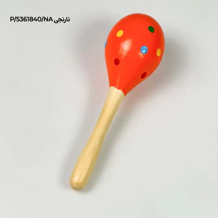اسباب بازی جغجغه چوبی طرح خال خالی کد 5361840