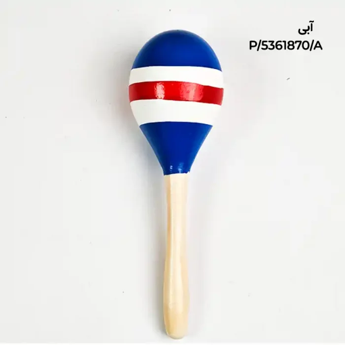 اسباب بازی جغجغه چوبی طرح راه راه کد 5361870