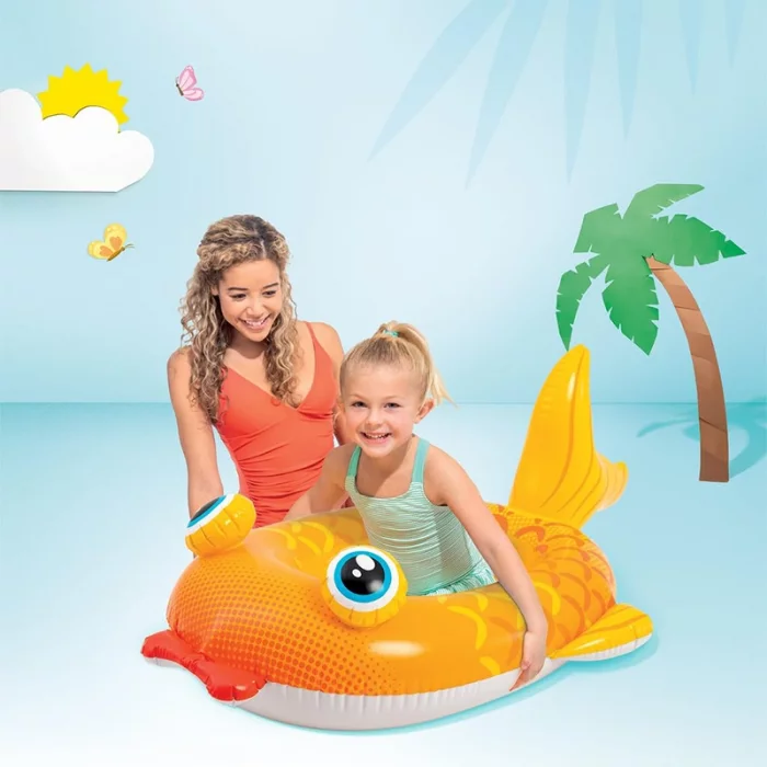 قایق بادی کودک اینتکس intex  طرح ماهی کد P/59380/D