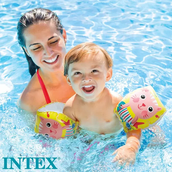 بازو بند بادی کودک اینتکس Intex مدل گربه کد 56665