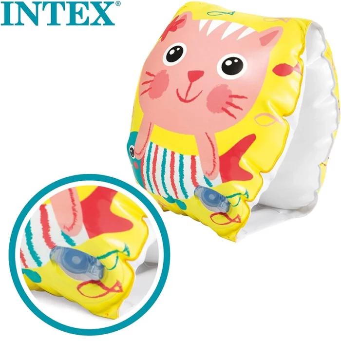 بازو بند بادی کودک اینتکس Intex مدل گربه کد 56665