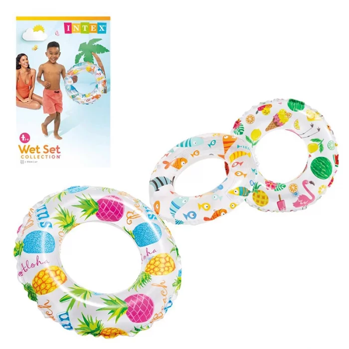حلقه شنا بادی اینتکس intex طرح ماهی کد P/59230/A