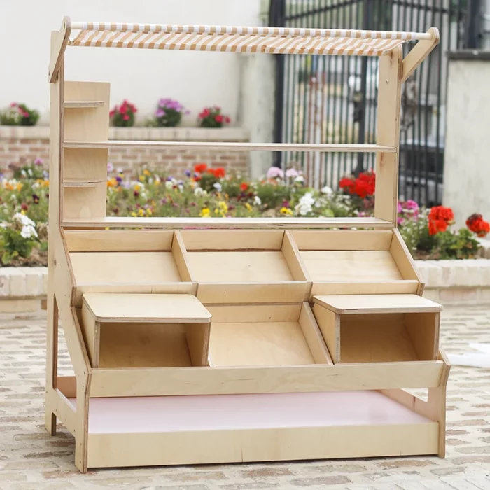 اسباب بازی استند میوه فروشی چوبی مدل 6156796