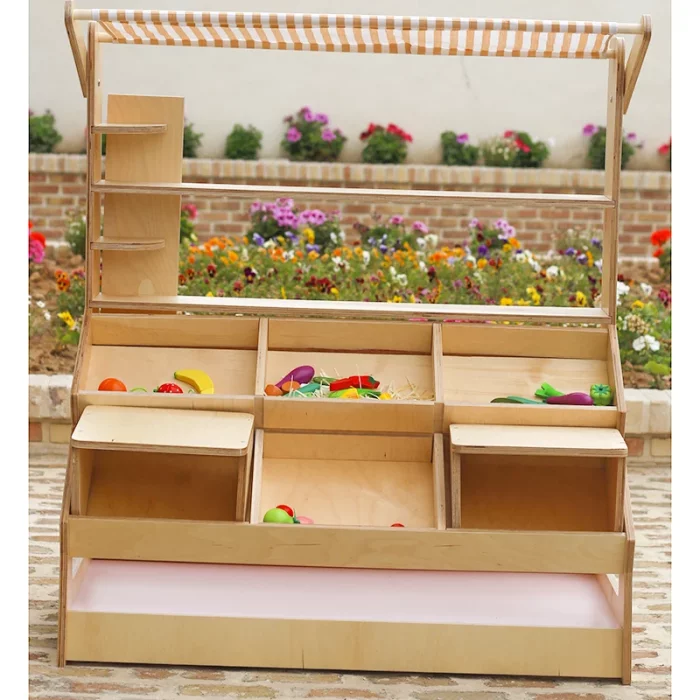 اسباب بازی استند میوه فروشی چوبی مدل 6156796