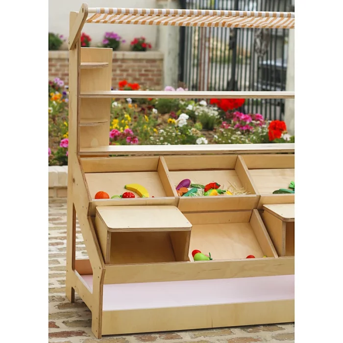 اسباب بازی استند میوه فروشی چوبی مدل 6156796