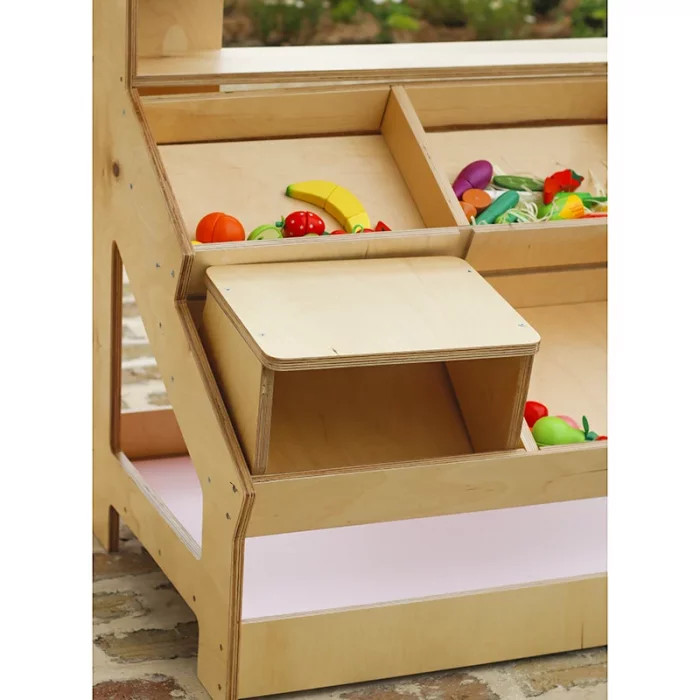 اسباب بازی استند میوه فروشی چوبی مدل 6156796