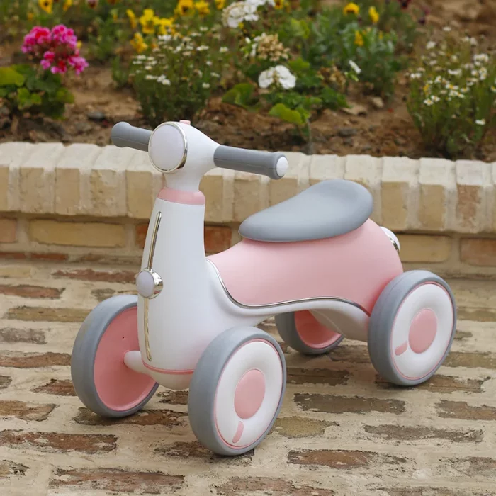 ماشین پایی کودک رنگ صورتی کد P/X008/SU