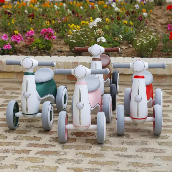ماشین پایی کودک رنگ صورتی کد P/X008/SU