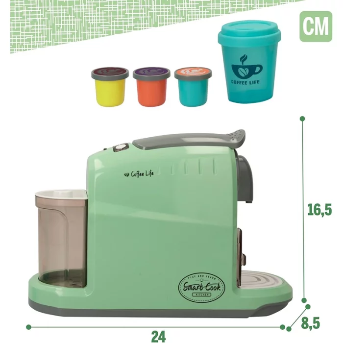 ست قهوه ساز موزیکال رنگ سبز کد LD668A