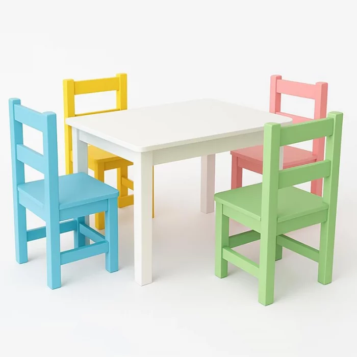 ست میز و صندلی چوبی کودک کد 6561344