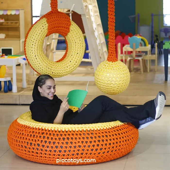 تاب کودک توپی تارتن یا کروچت رنگ طوسی کد 6559726