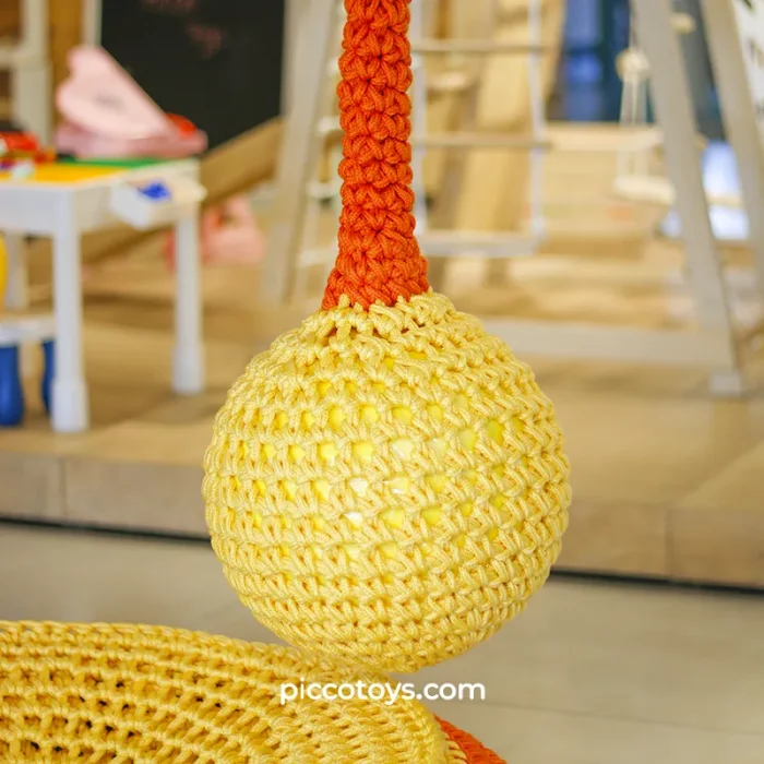 تاب کودک توپی تارتن یا کروچت رنگ زردنارنجی کد 6499378