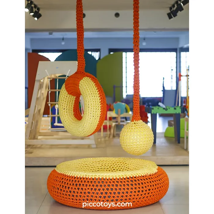 تاب کودک توپی تارتن یا کروچت رنگ زردنارنجی کد 6499378