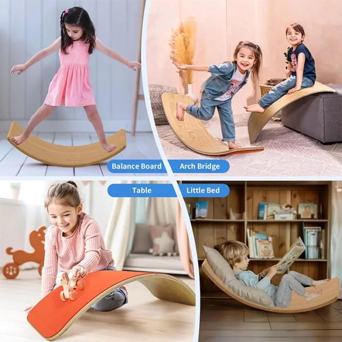 تخته تعادلی چوبی سایز بزرگ با زیره کد P/JHTOY901/A