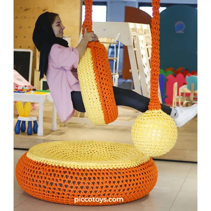 تاب کودک توپی تارتن یا کروچت رنگ سبزآبی کد 6499376