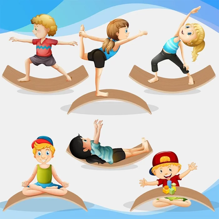 تخته تعادلی چوبی بزرگ بدون زیره کد P/JHTOY901/B