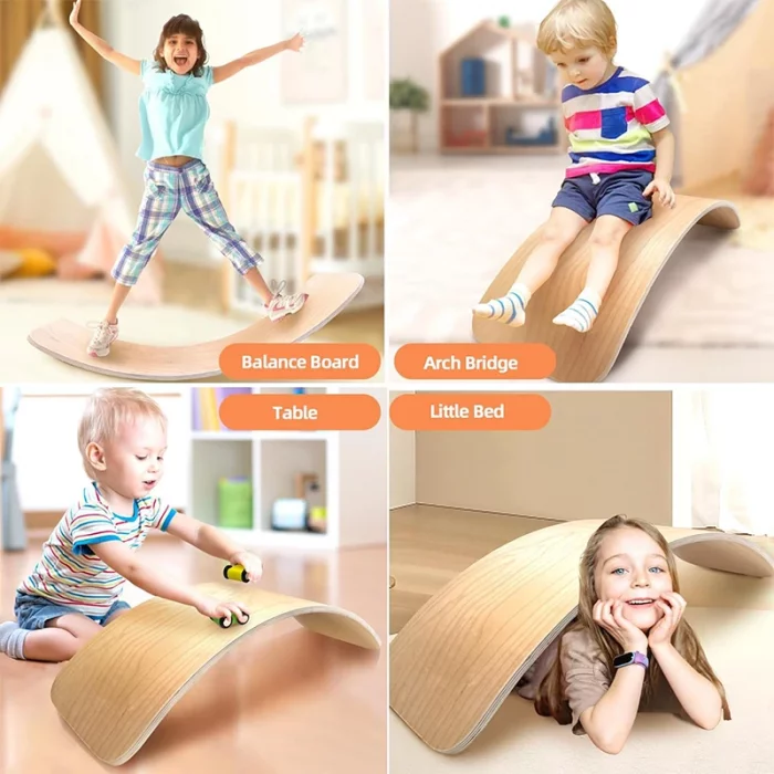 تخته تعادلی چوبی بزرگ بدون زیره کد P/JHTOY901/B