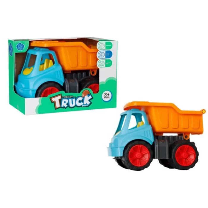 اسباب بازی کامیون خاکریز رنگ آبی نارنجی کد k11C