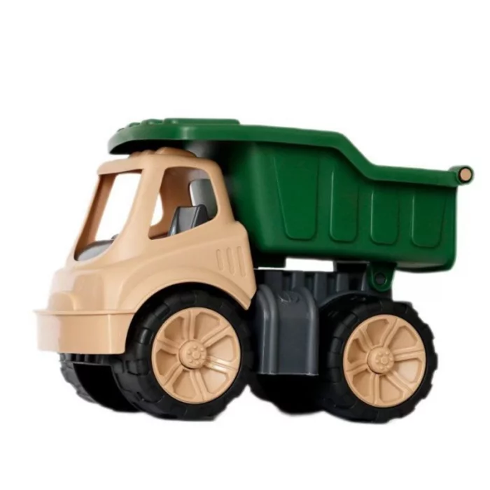 اسباب بازی کامیون خاکریز رنگ سبز کرم کد k11A