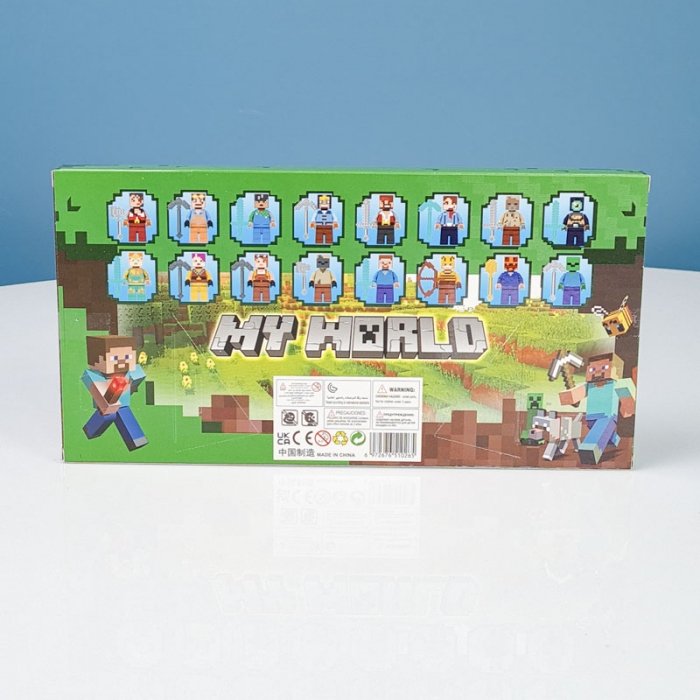 مینی فیگور 16 عددی ماینکرفت با سلاح MINECRAFT کد 2612