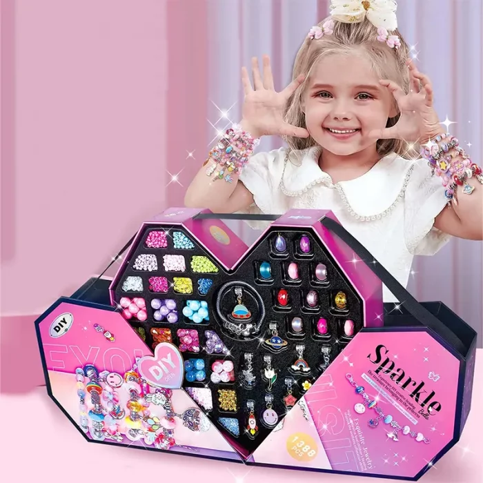 ست ساخت دستبند و گردنبند کودک کد 7103