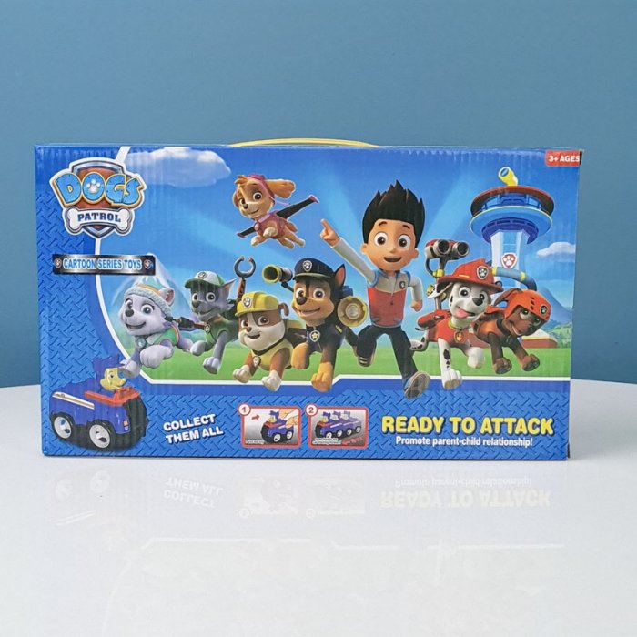 فیگور7 عددی سگهای نگهبان پاوپاترول paw patrol با ماشین  مدل P6631