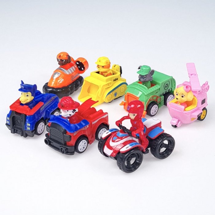 فیگور7 عددی سگهای نگهبان پاوپاترول paw patrol با ماشین  مدل P6631