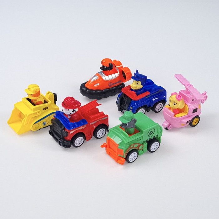 فیگور6 عددی سگهای نگهبان پاوپاترول paw patrol با ماشین  مدل P663