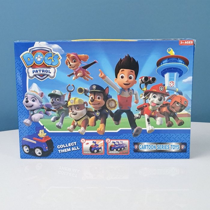 فیگور6 عددی سگهای نگهبان پاوپاترول paw patrol با ماشین  مدل P663