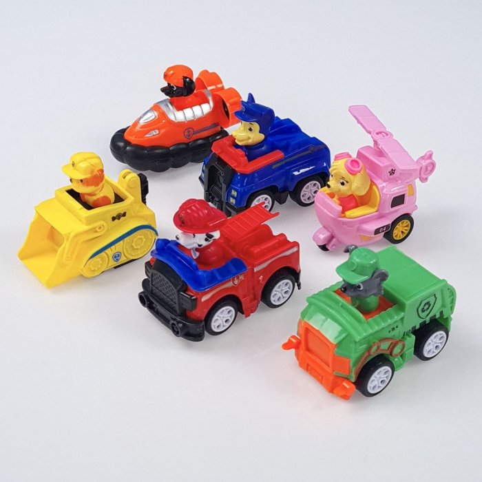 فیگور6 عددی سگهای نگهبان پاوپاترول paw patrol با ماشین  مدل P663