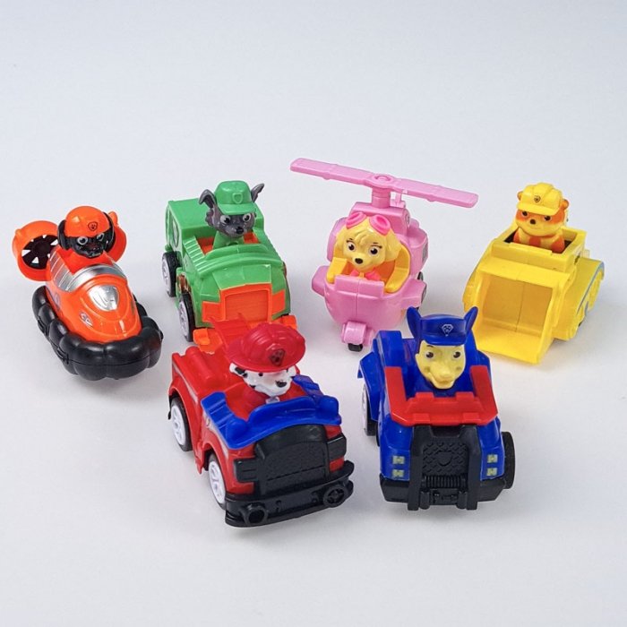فیگور6 عددی سگهای نگهبان پاوپاترول paw patrol با ماشین  مدل P663