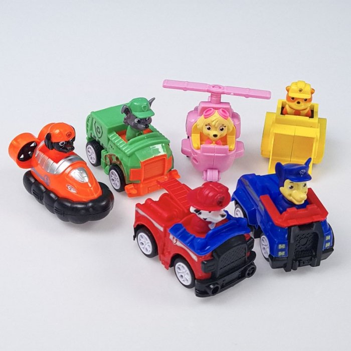 فیگور6 عددی سگهای نگهبان پاوپاترول paw patrol با ماشین  مدل P663