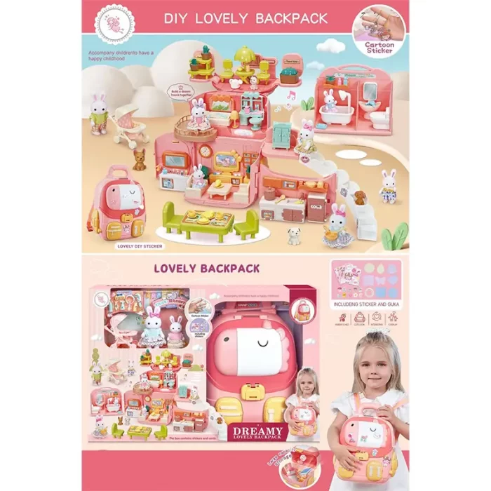 اسباب بازی خانه خرگوش مدل کوله پشتی BAY DREAMY کد 6701