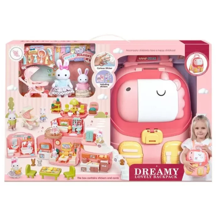 اسباب بازی خانه خرگوش مدل کوله پشتی BAY DREAMY کد 6701
