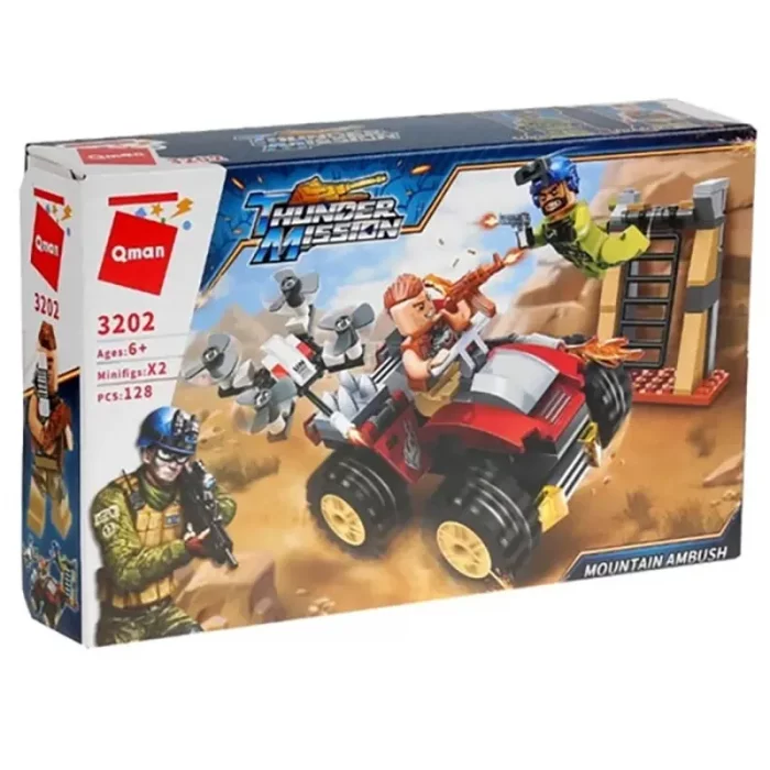 اسباب بازی لگو 128 تکه مدل کمینگاه کوهستانی کد 3202