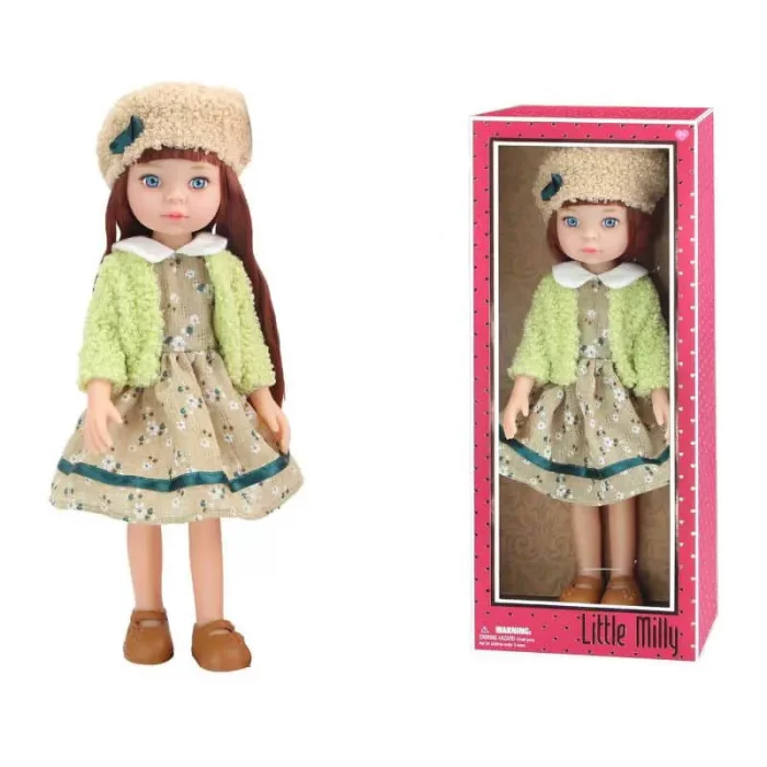 عروسک دخترانه LITTLE MILLY لباس کرم کد 91071