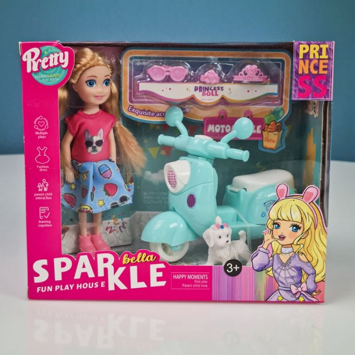اسباب بازی خانه عروسکی مدل موتور سیکلت SPARKEL BELLA کد 70272