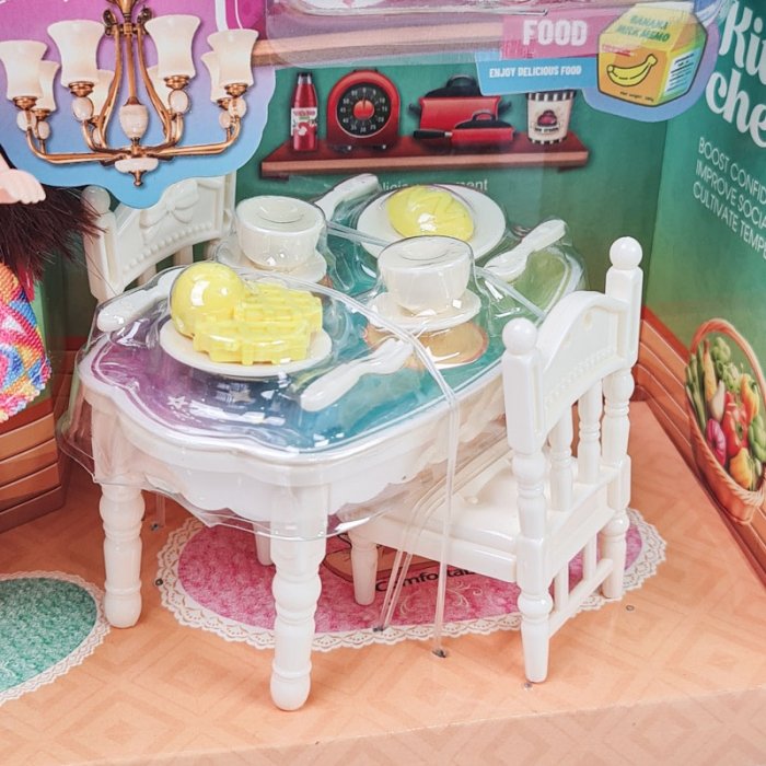اسباب بازی خانه عروسکی مدل ناهار خوری SPARKEL BELLA کد 70274